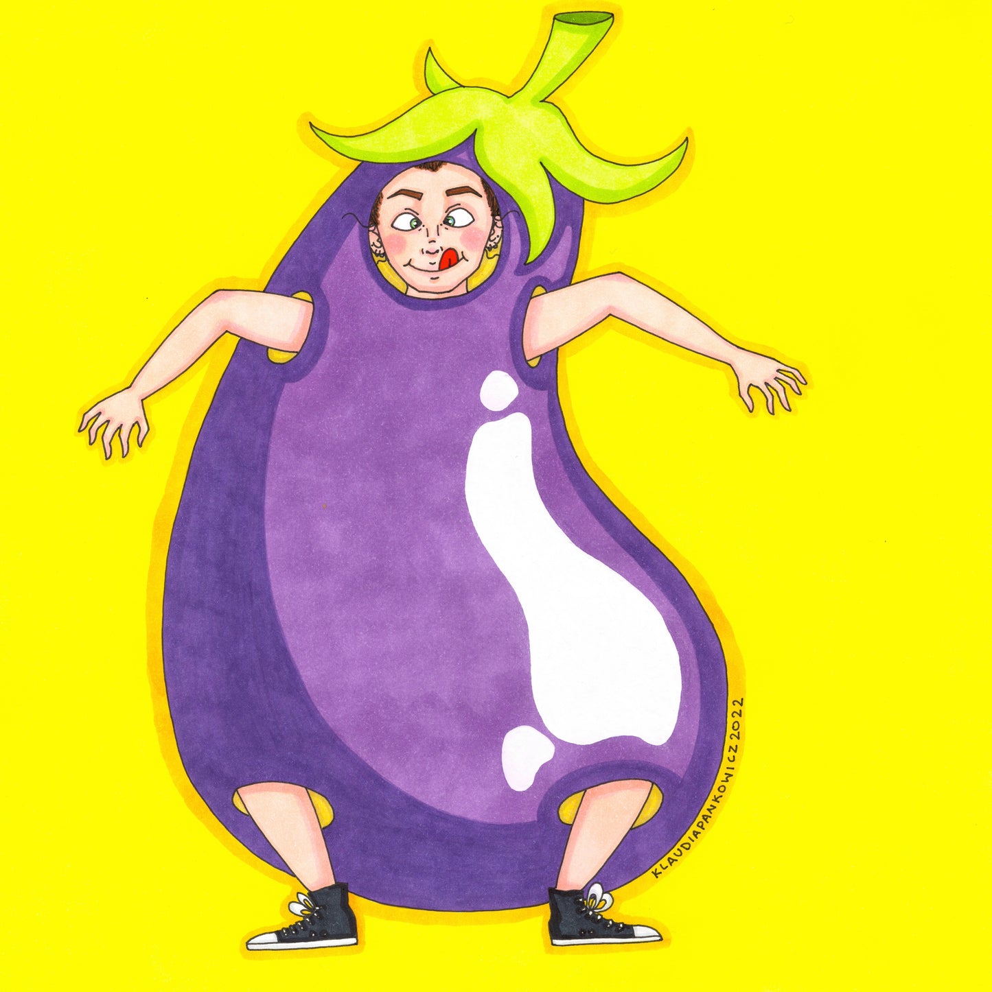 Eggplant Onesie